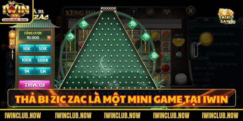 Thả bi Zic Zac là một mini game tại IWIN